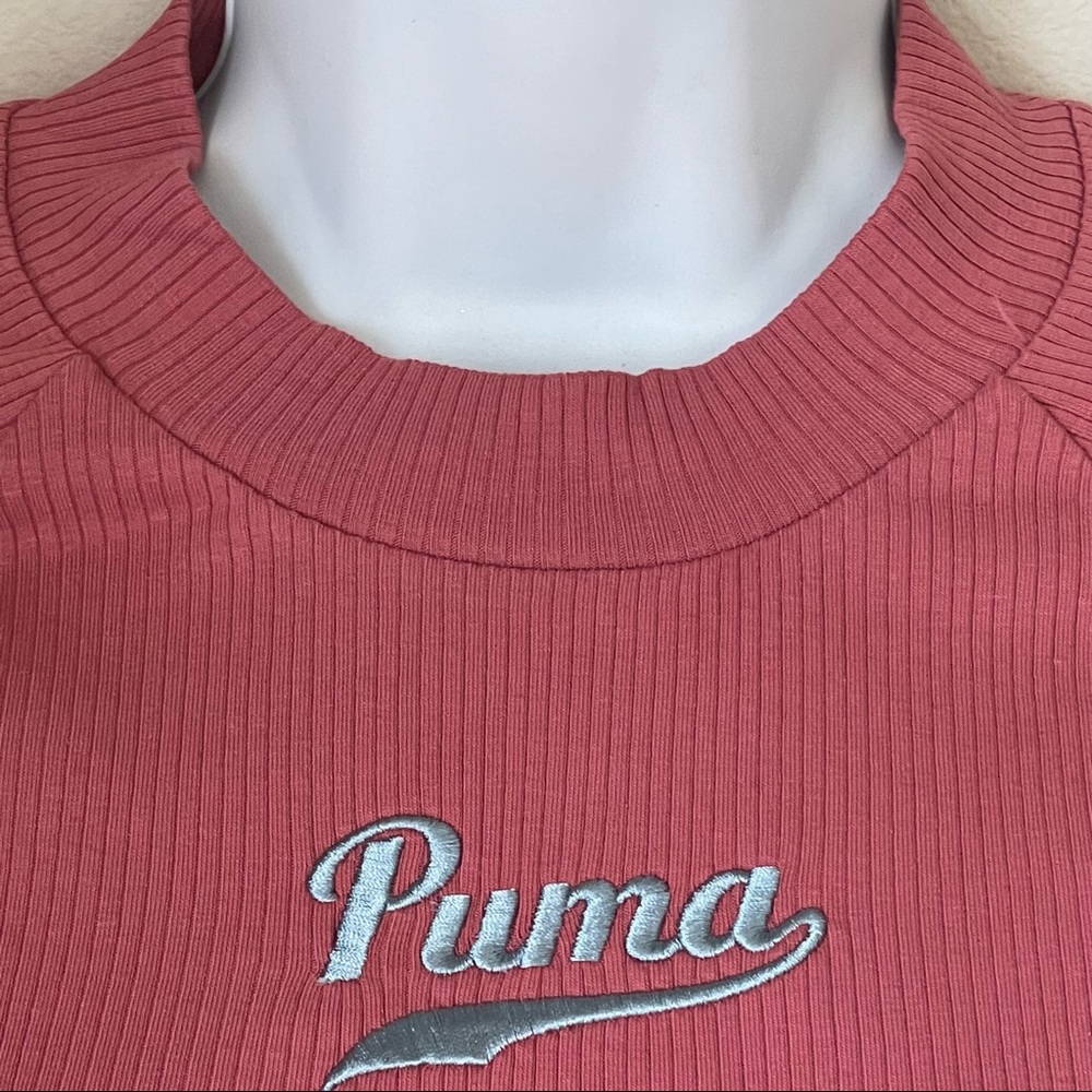 NWT Puma Team Ribbed Crop LS Top - Picture 3 of 10